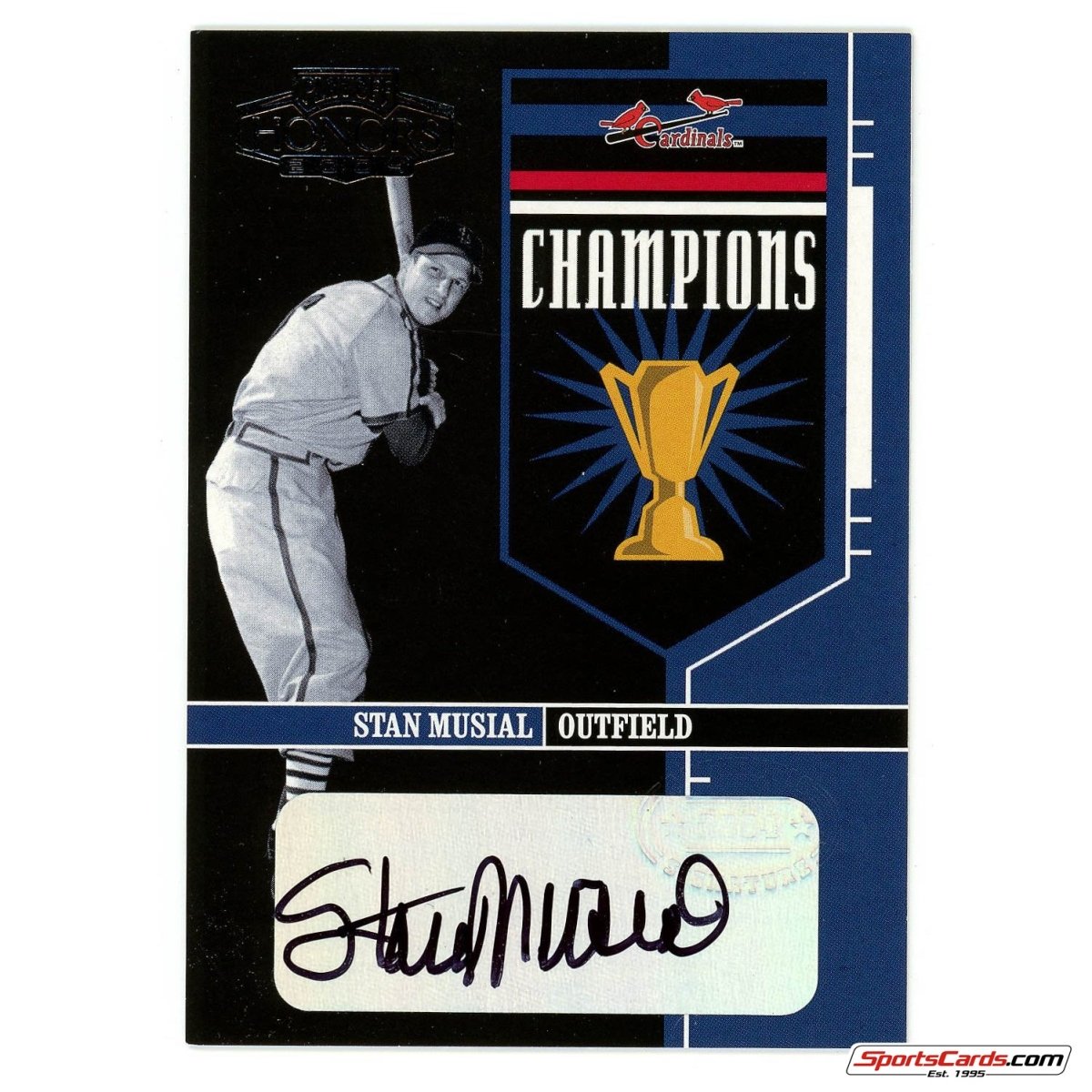 2004 Playoff Honors Stan Musial Champions Auto C-1 #/50