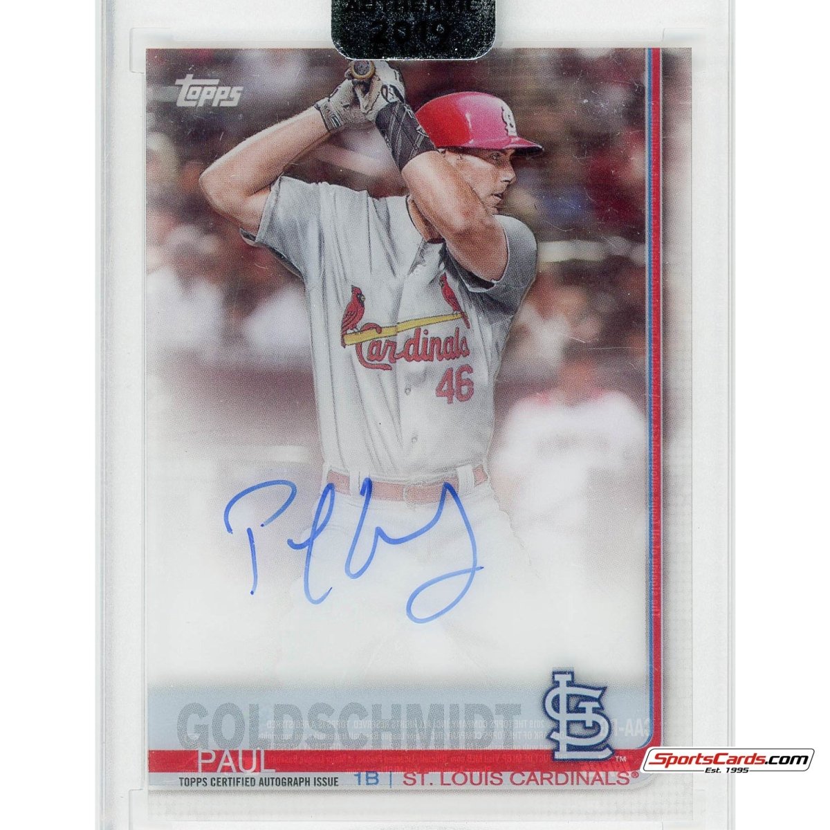 2019 Topps Clearly Authentic Paul Goldschmidt Auto CAA-PG