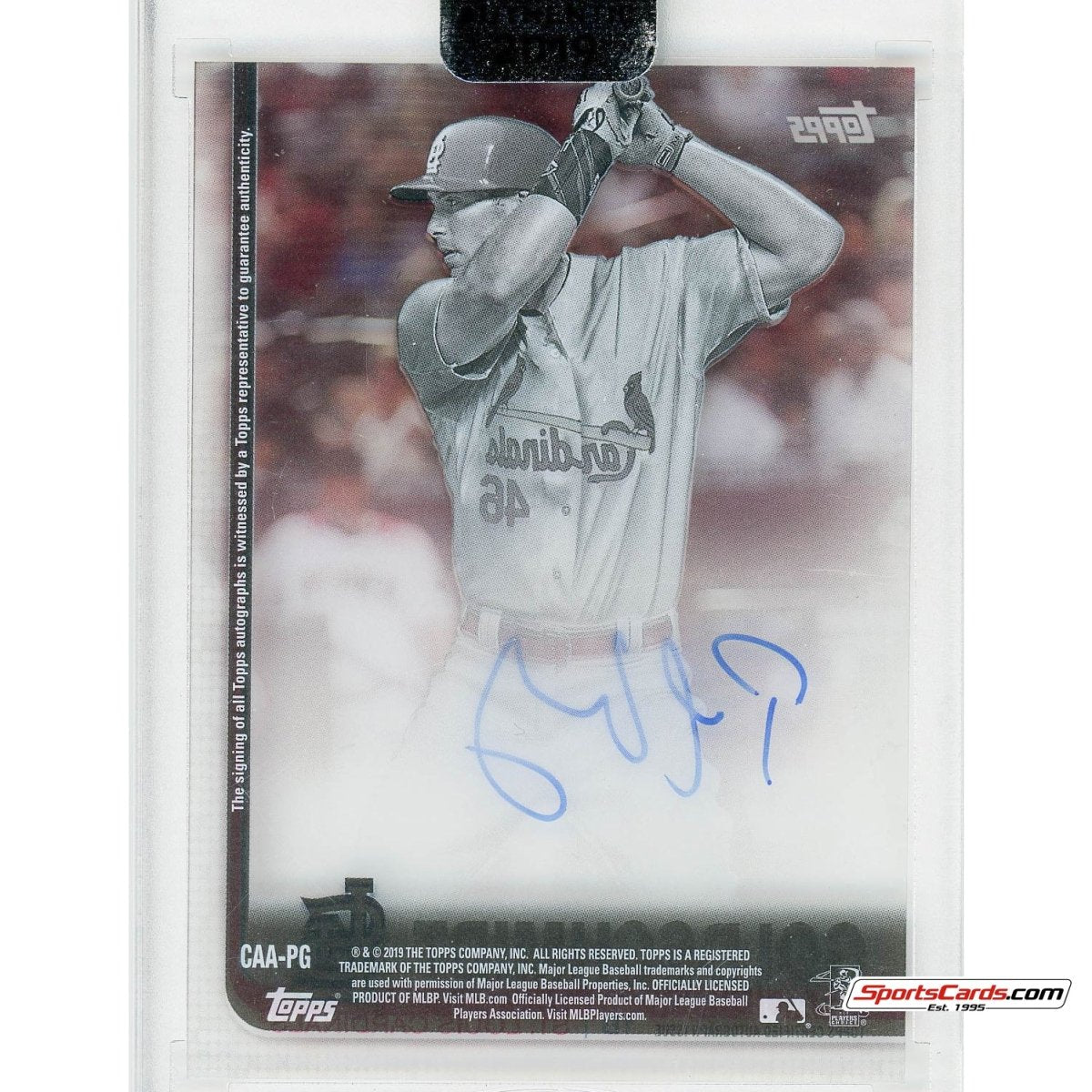 2019 Topps Clearly Authentic Paul Goldschmidt Auto CAA-PG