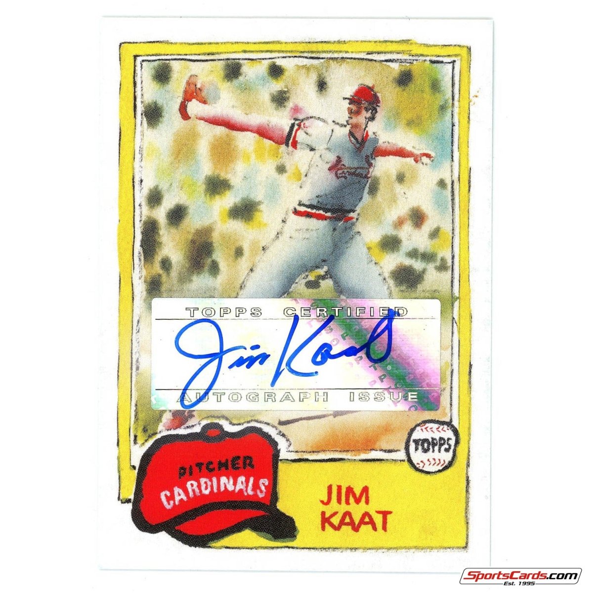 2022 Topps Spotlight 70 II Jim Kaat 1981 Andy Friedman Auto 62-A