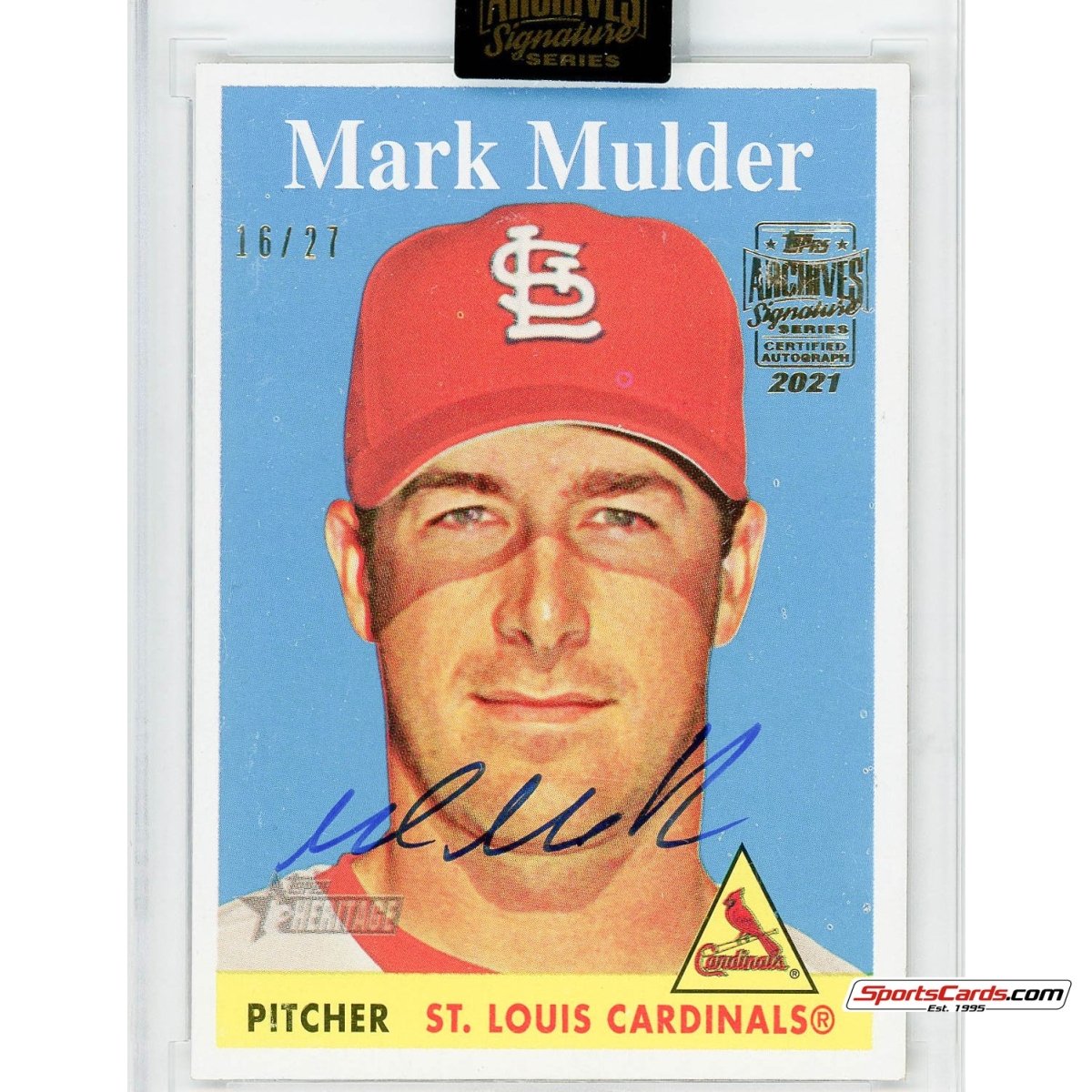 2021 Topps Archives Signature Series Mark Mulder Heritage Auto /27