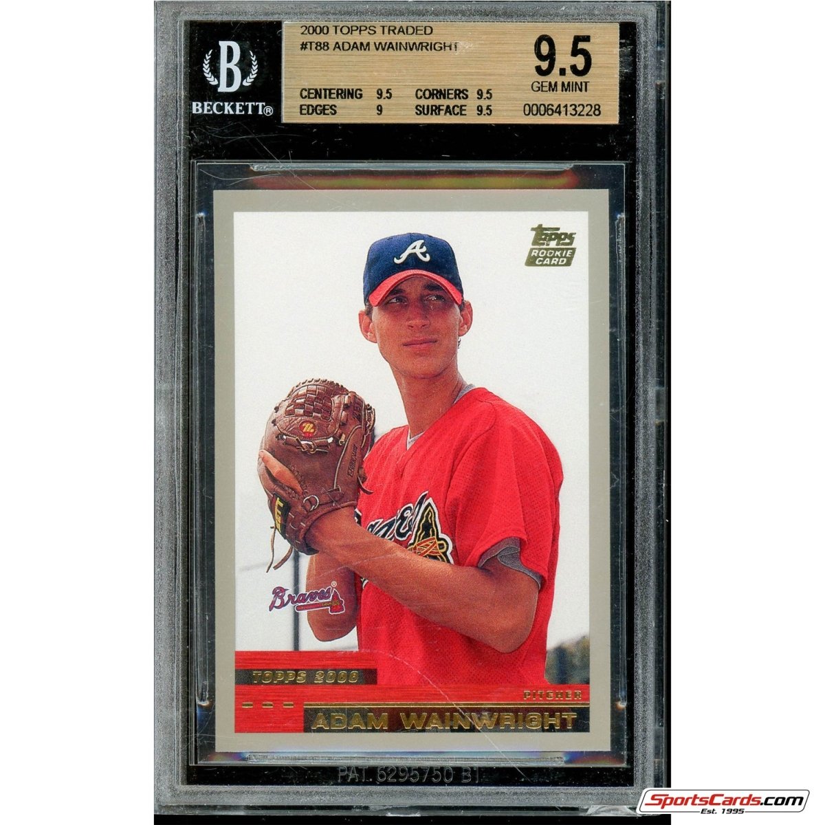 2000 Topps Traded Adam Wainwright RC #T88 BGS Gem Mint 9.5