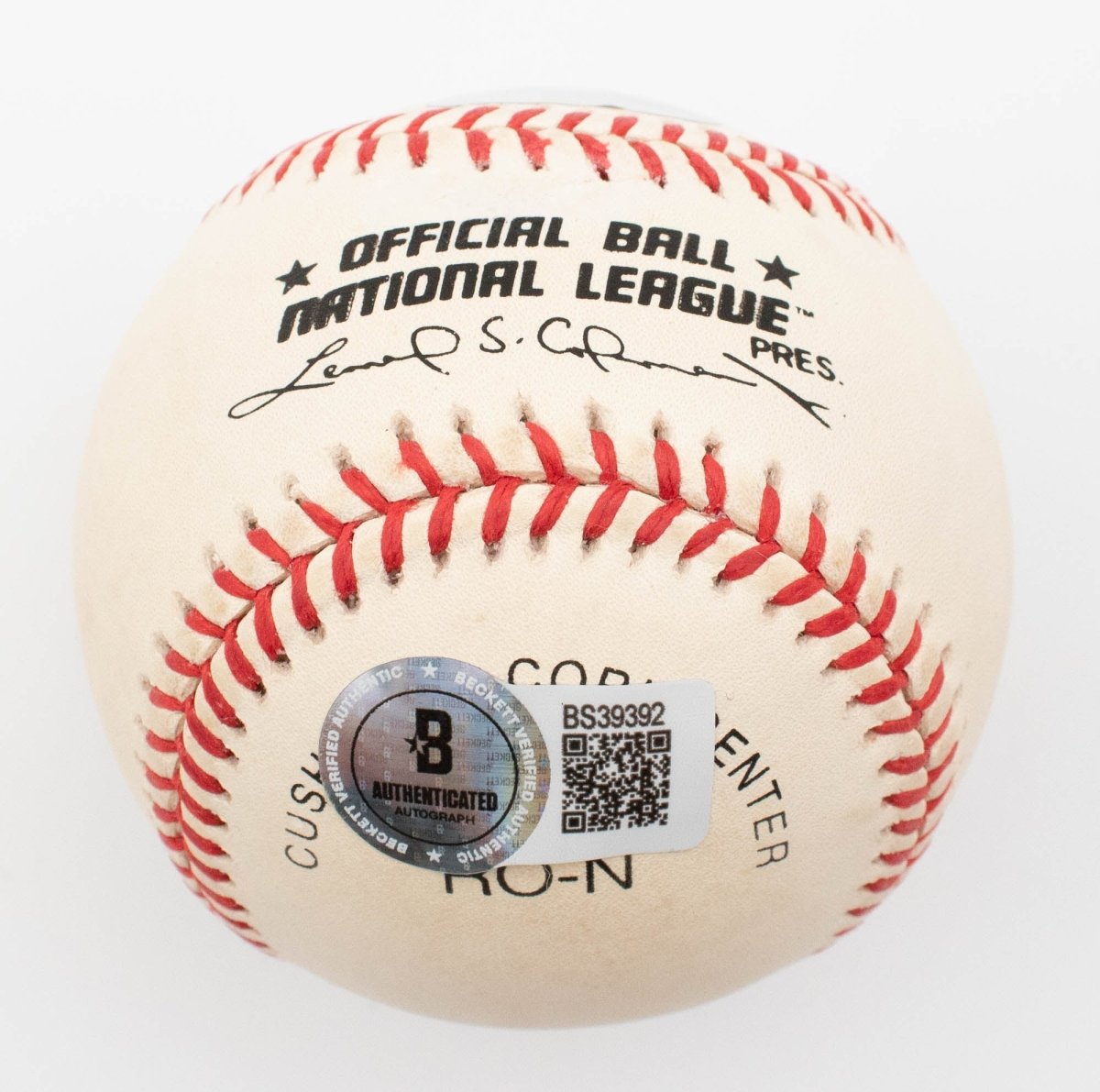 Stan Musial 3630 Hits Single Signed Autographed Baseball BAS Steiner