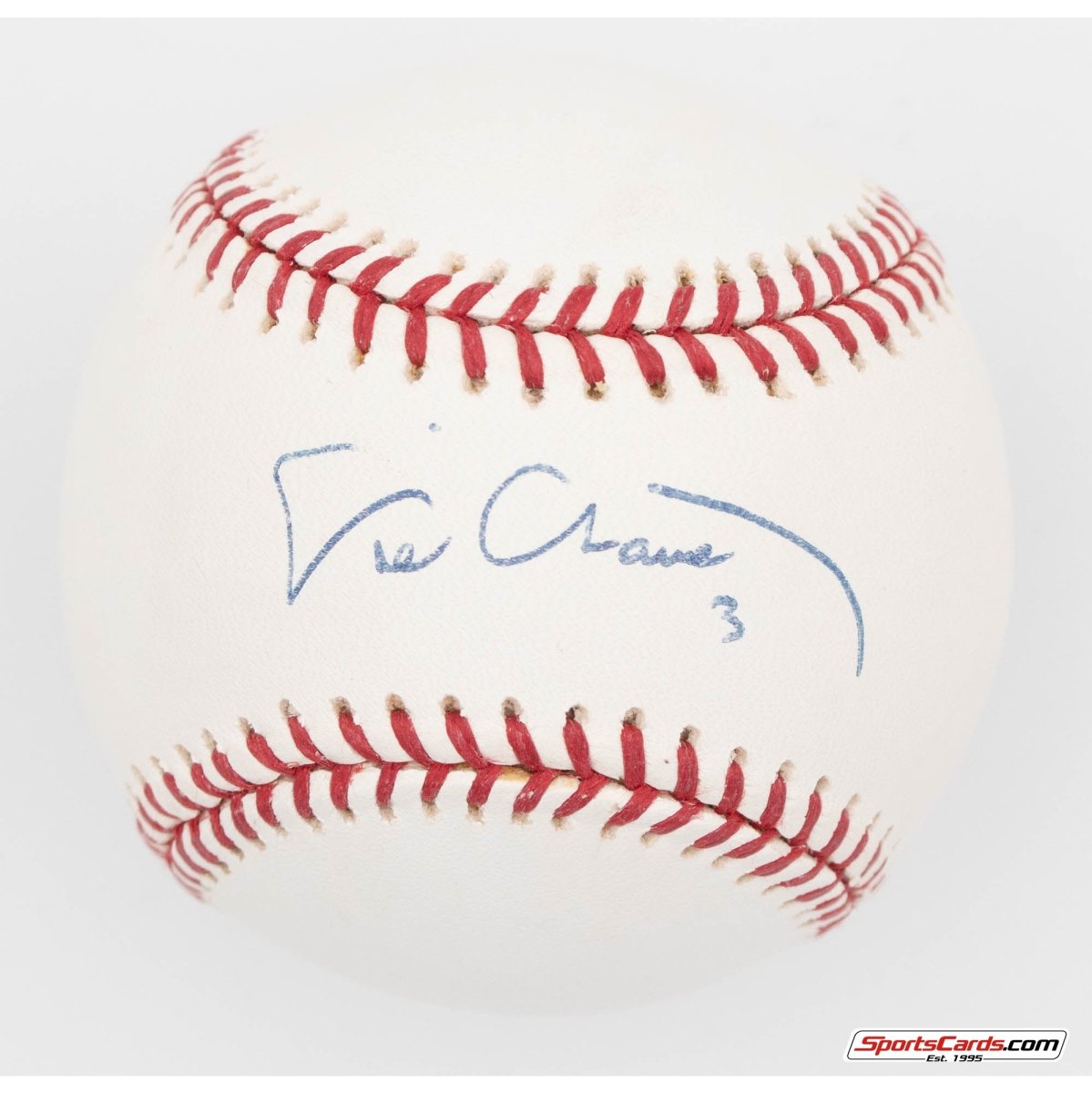 Eric Chavez &quot;3&quot; Single Signed Autographed Baseball BAS