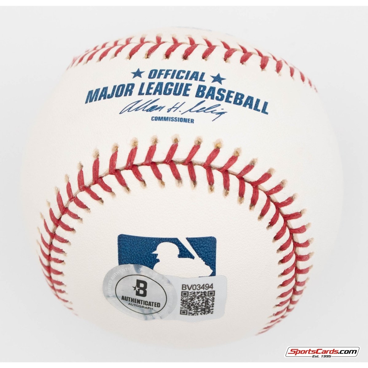 Eric Chavez "3" Single Signed Autographed Baseball BAS