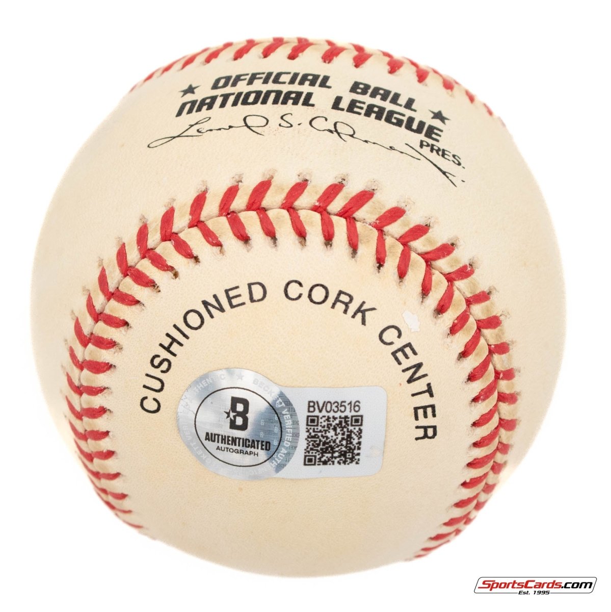 Ray Berres (d.2007) Single Signed Autographed Baseball BAS