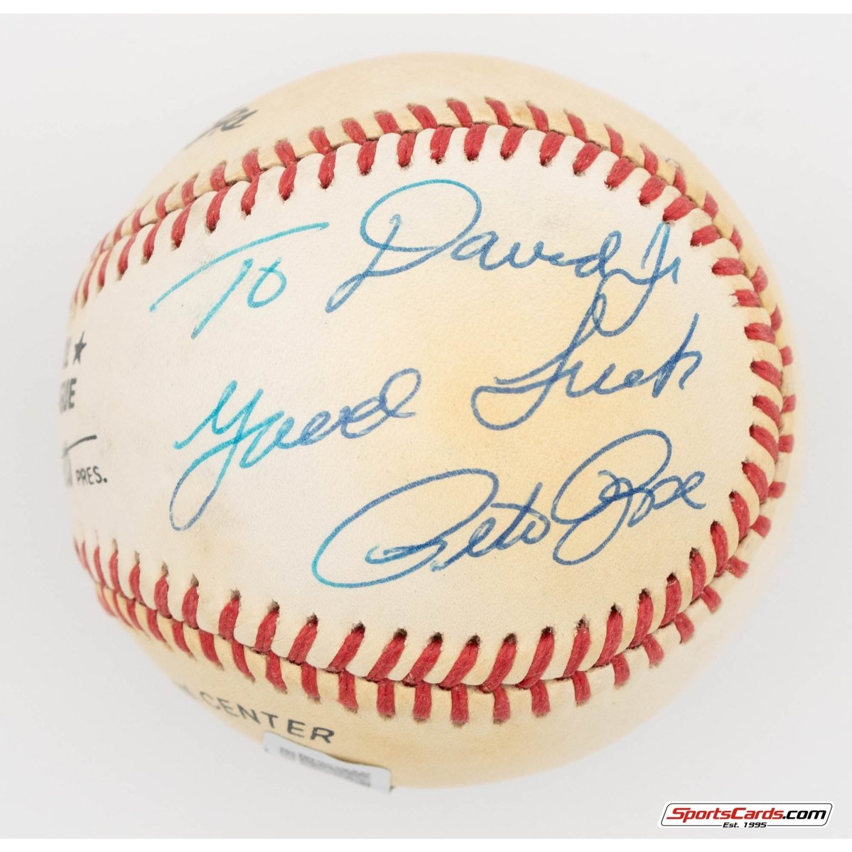 Pete Rose Single Signed Autographed Baseball BAS