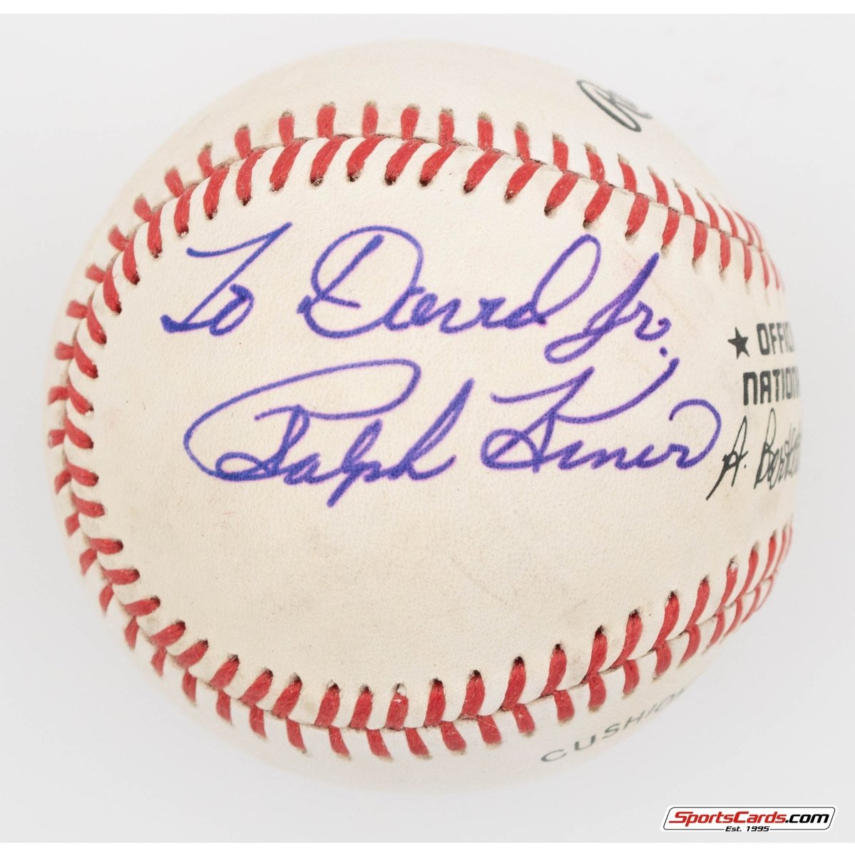 Ralph Kiner Single Signed Autographed Baseball BAS