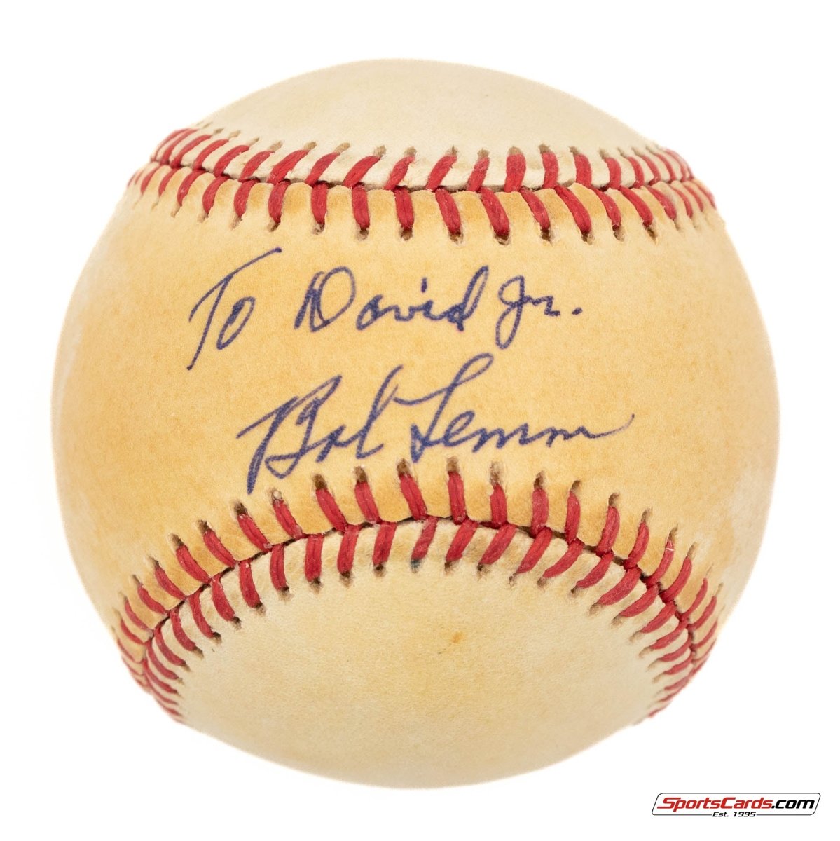 Bob Lemon Single Signed Autographed Baseball BAS