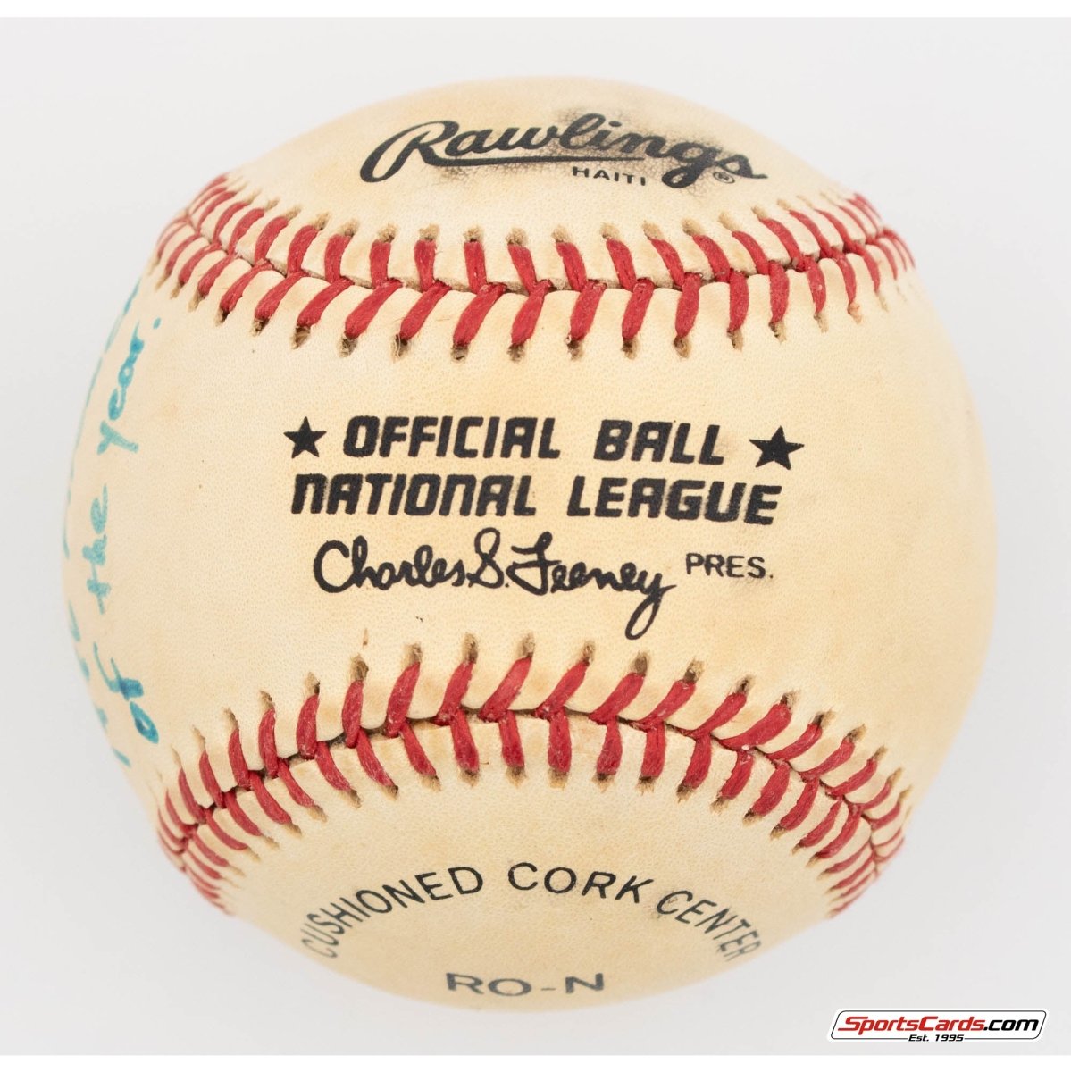 Todd Worrell &quot;1986 Firemen of the Year&quot; Single Signed Autographed Baseball BAS