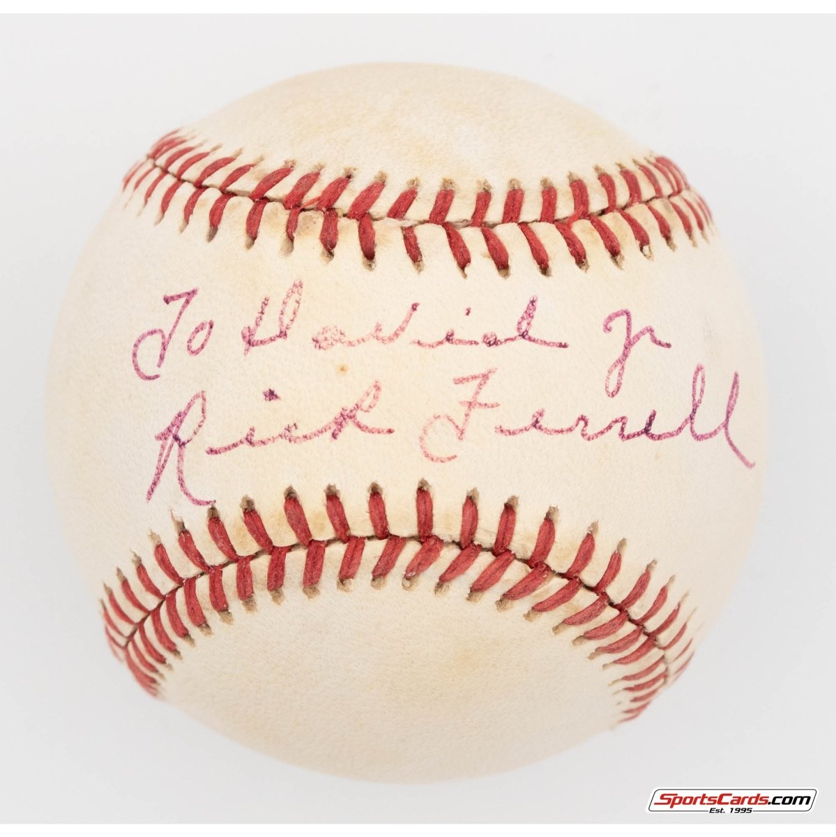 Rick Ferrell Single Signed Autographed Baseball BAS