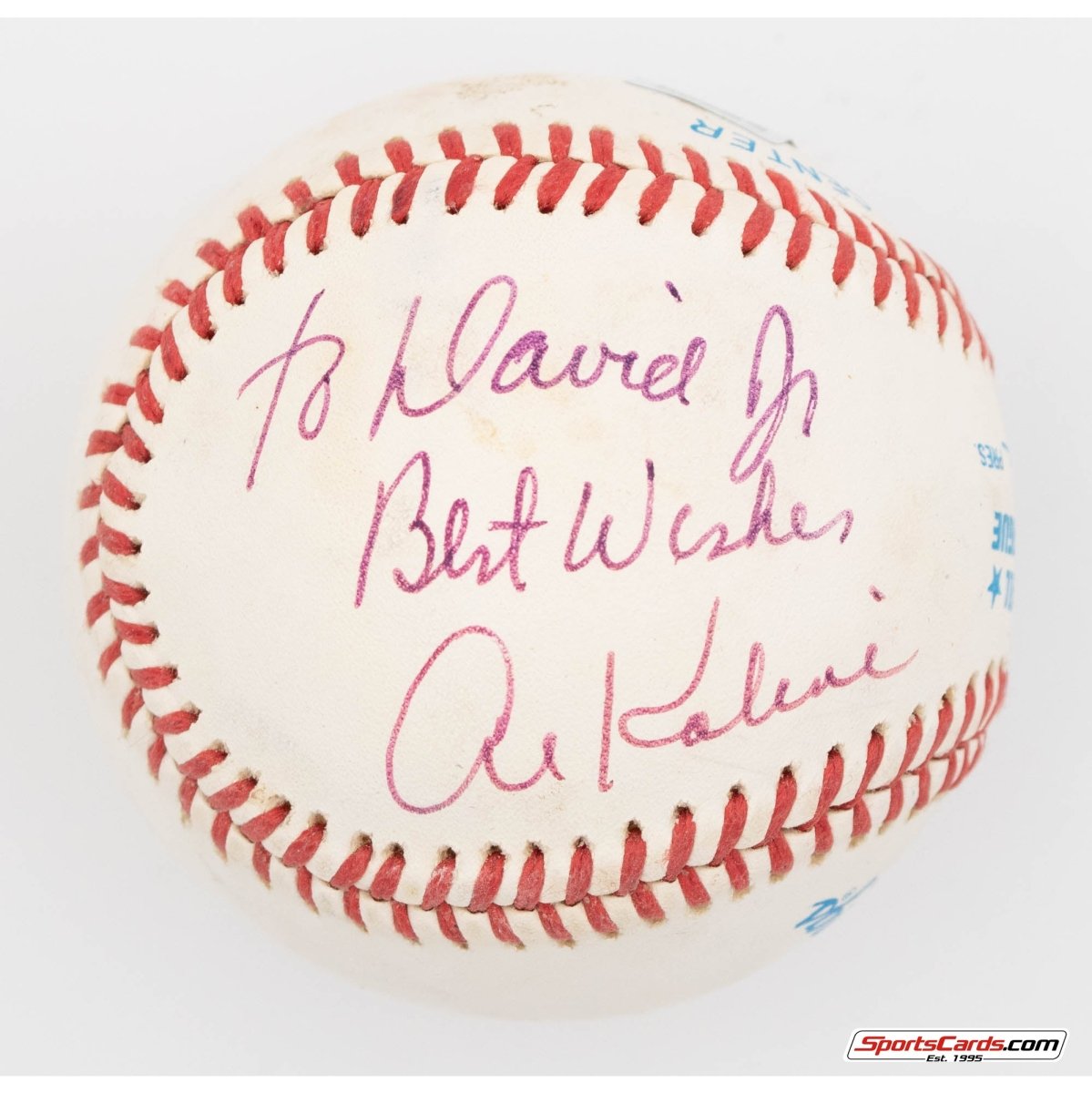 Al Kaline Single Signed Autographed Baseball BAS