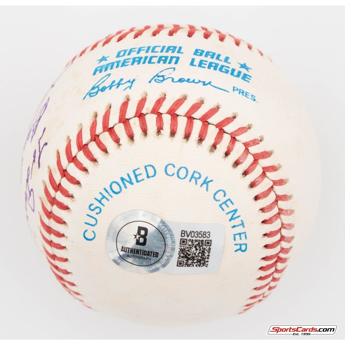 Luke Appling Single Signed Autographed Baseball BAS