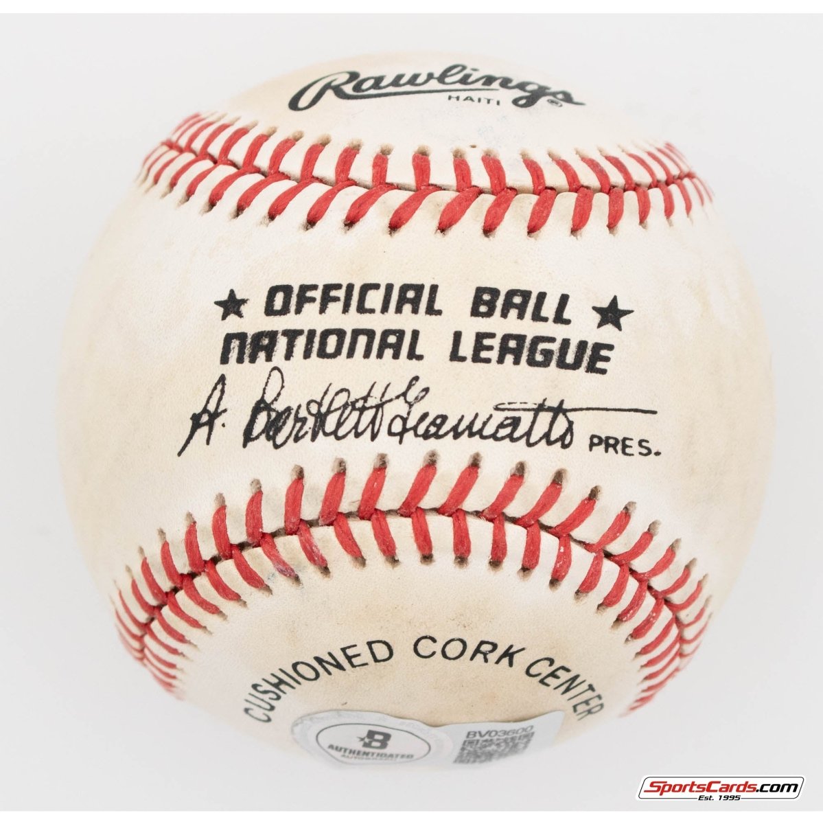 Eddie Mathews Single Signed Autographed Baseball BAS