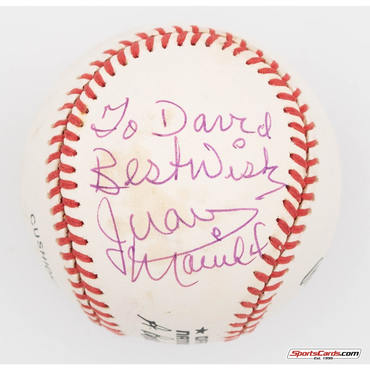 Juan Marichal Single Signed Autographed Baseball BAS