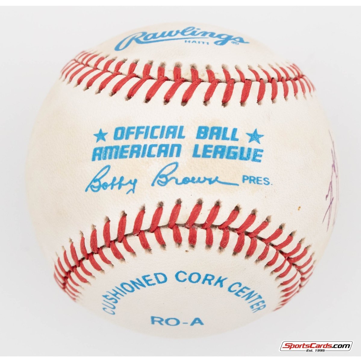 Jim Catfish Hunter Single Signed Autographed Baseball BAS