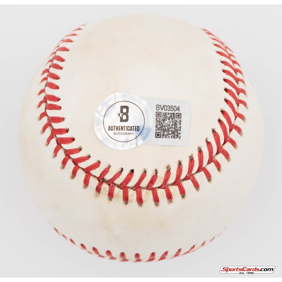 Jim Catfish Hunter Single Signed Autographed Baseball BAS