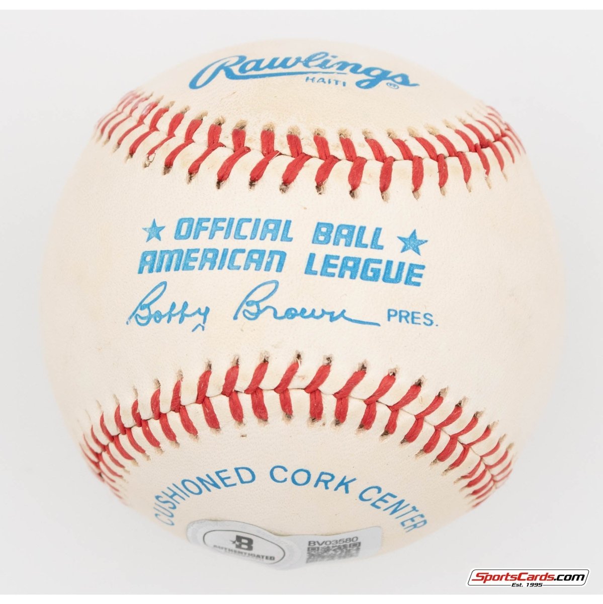 Lou Boudreau Single Signed Autographed Baseball BAS