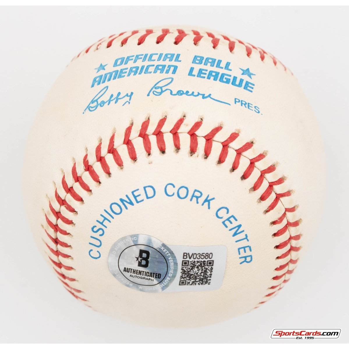 Lou Boudreau Single Signed Autographed Baseball BAS