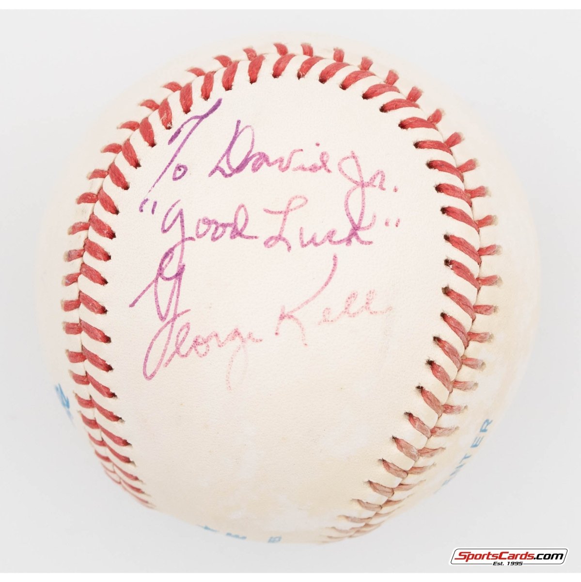 George Kell Single Signed Autographed Baseball BAS