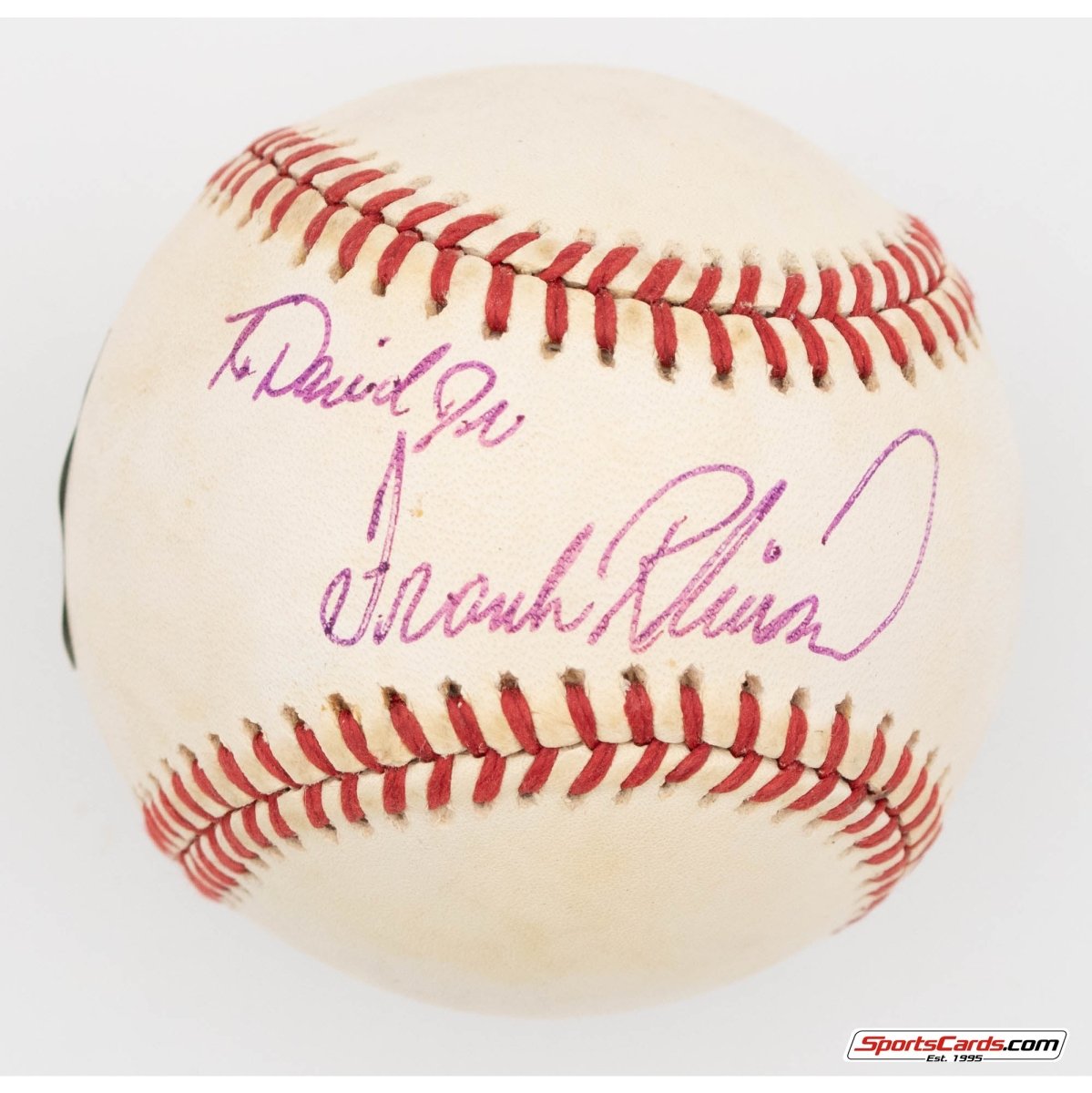 Frank Robinson Single Signed Autographed Baseball BAS