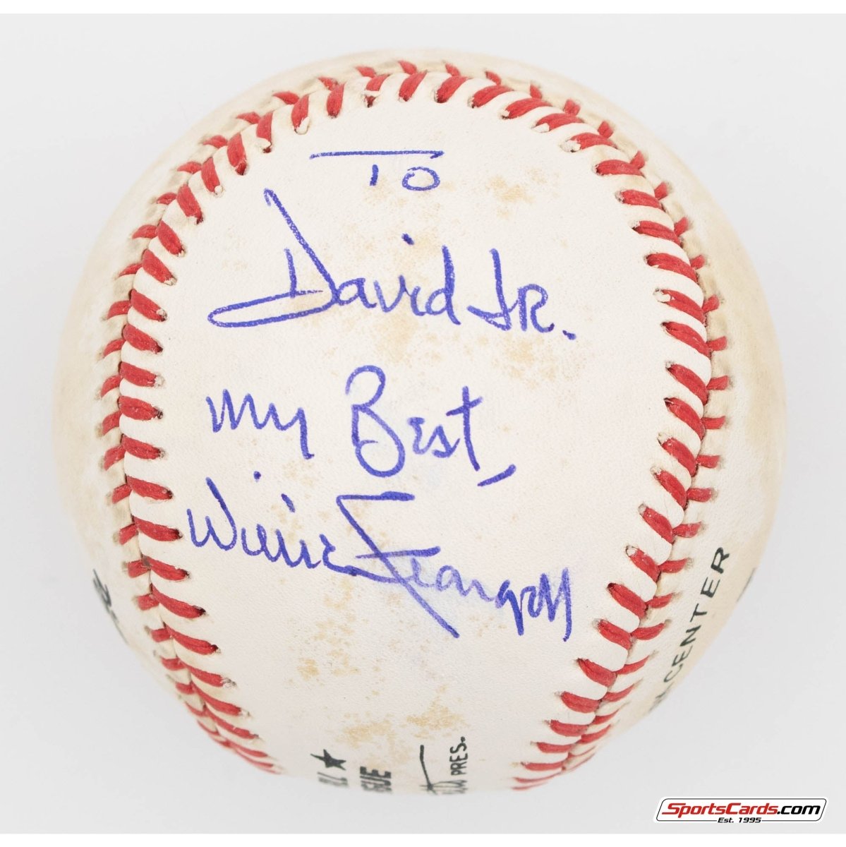 Willie Stargell Single Signed Autographed Baseball BAS