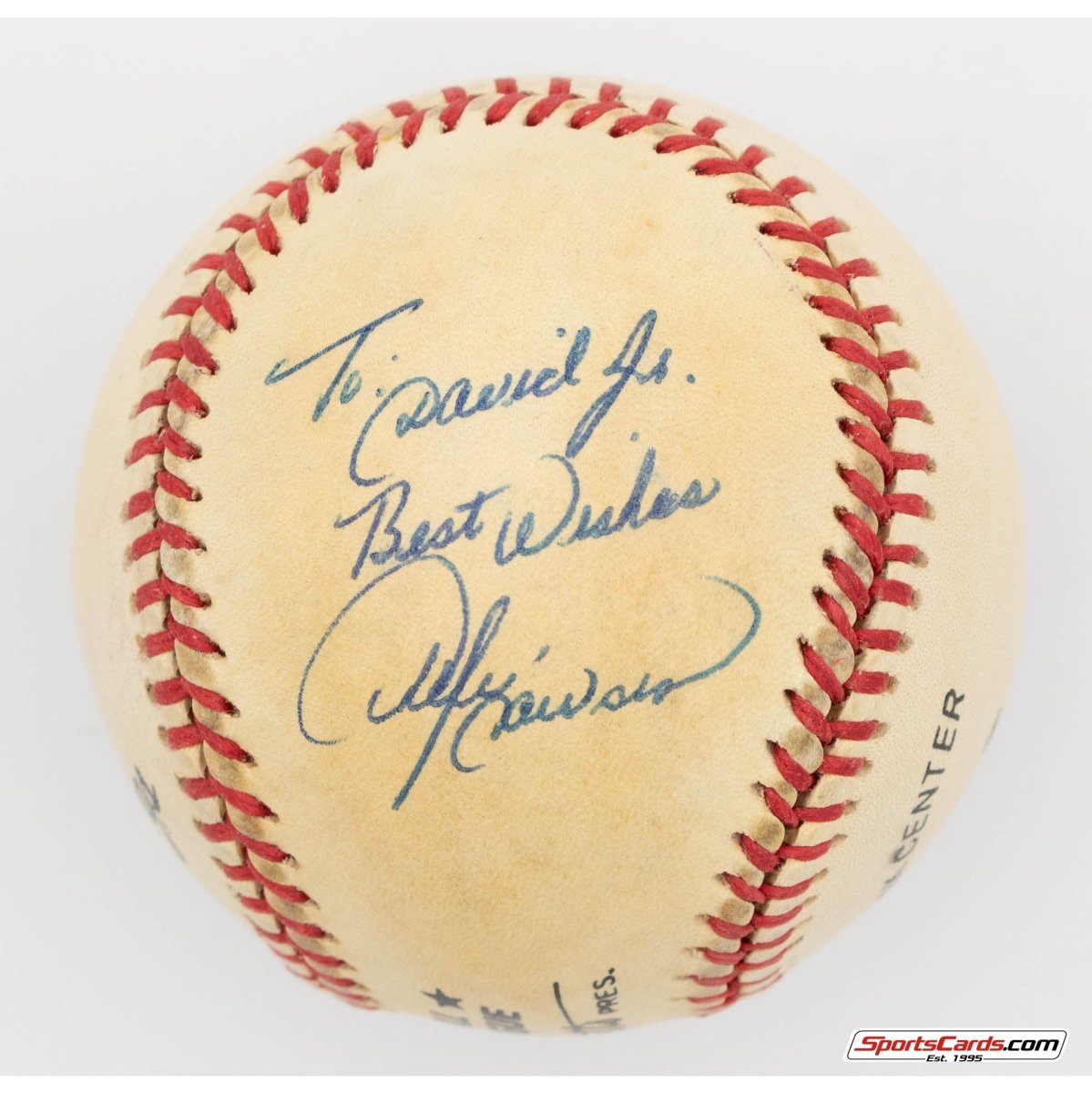 Andre Dawson Single Signed Autographed Baseball BAS