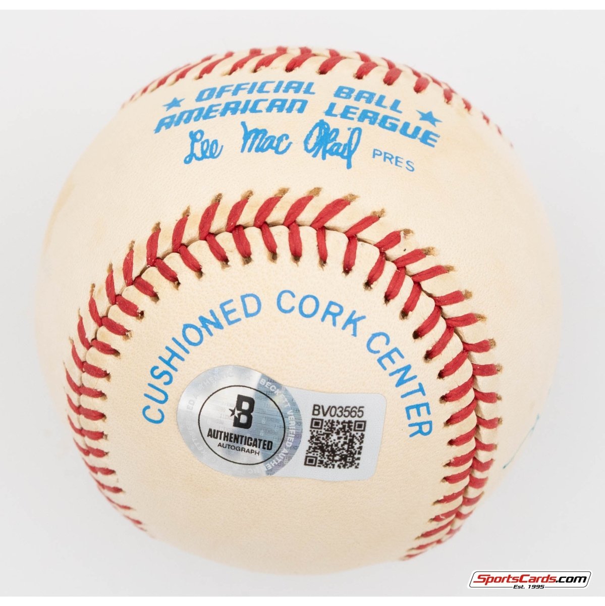 Reggie Jackson Single Signed Autographed Baseball BAS