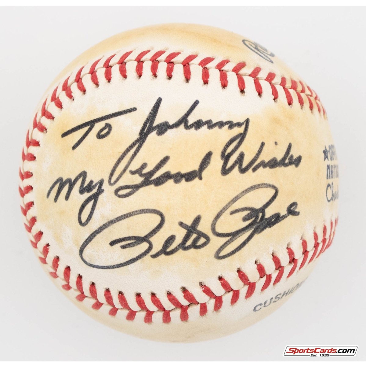 Pete Rose Single Signed Autographed Baseball BAS