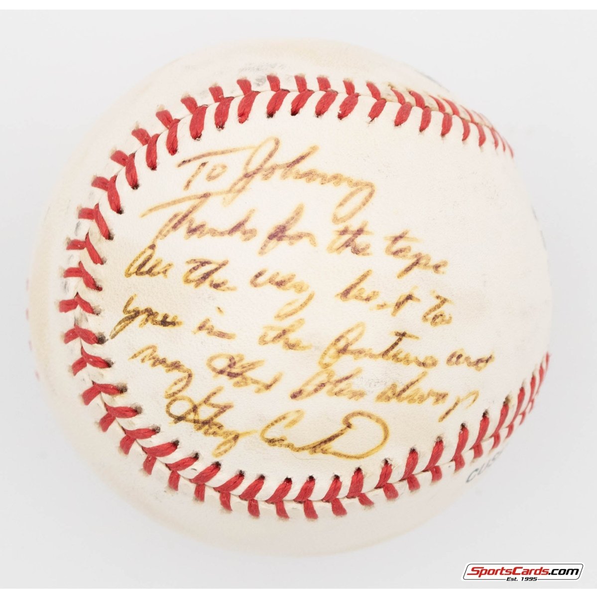 Gary Carter Single Signed Autographed Baseball BAS