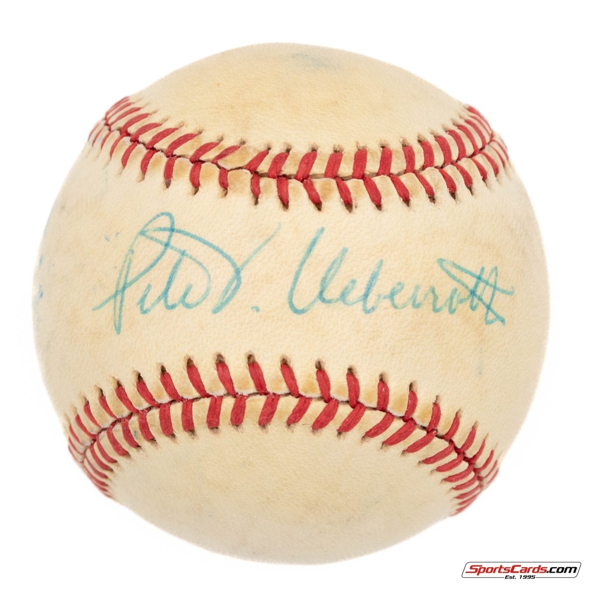 Peter Ueberroth Single Signed Autographed Baseball BAS - MLB Commissioner