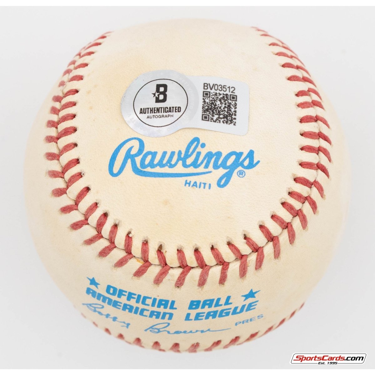 Rusty Kuntz Single Signed Autographed Baseball BAS