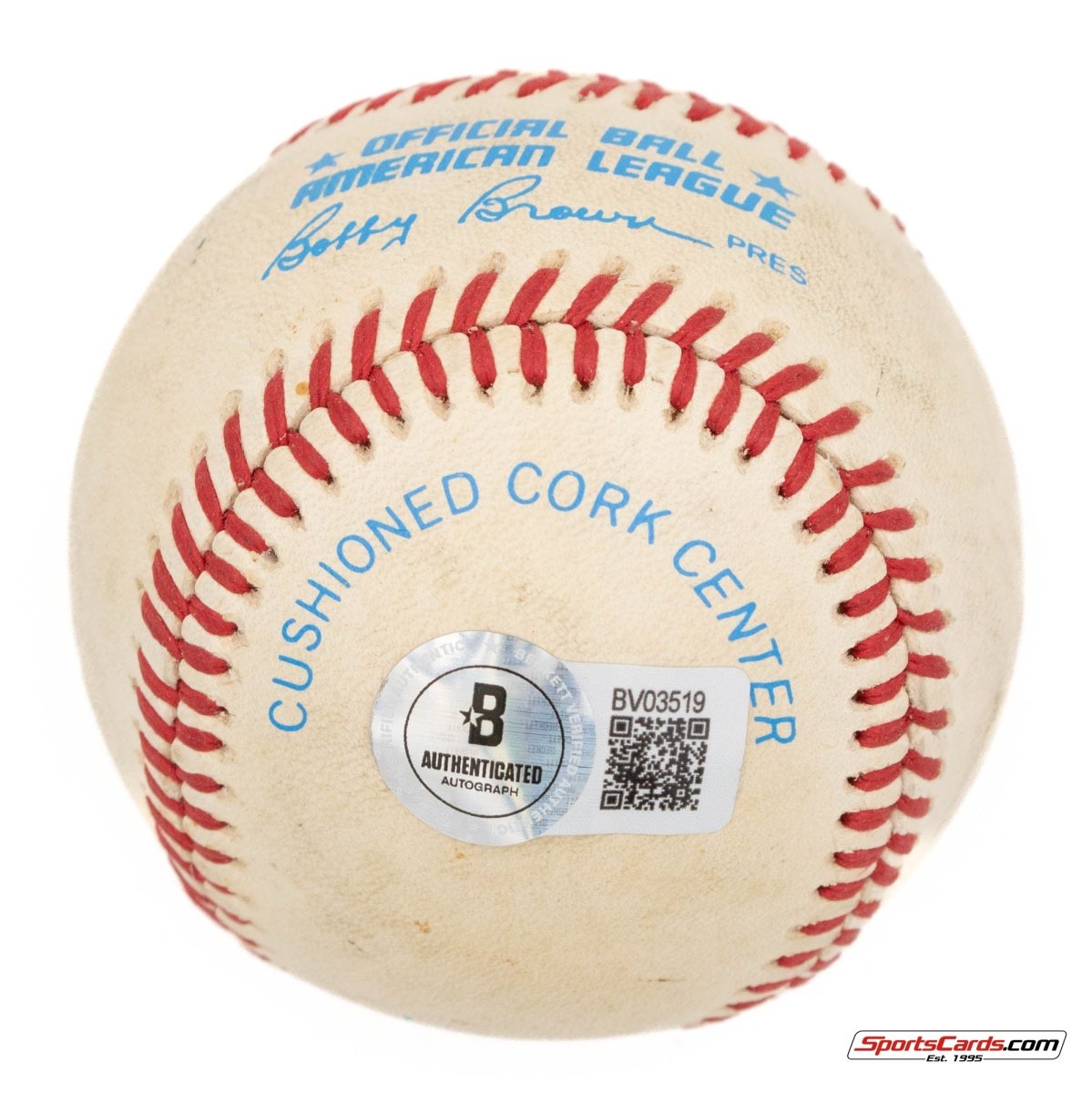 Rusty Kuntz Single Signed Autographed Baseball BAS