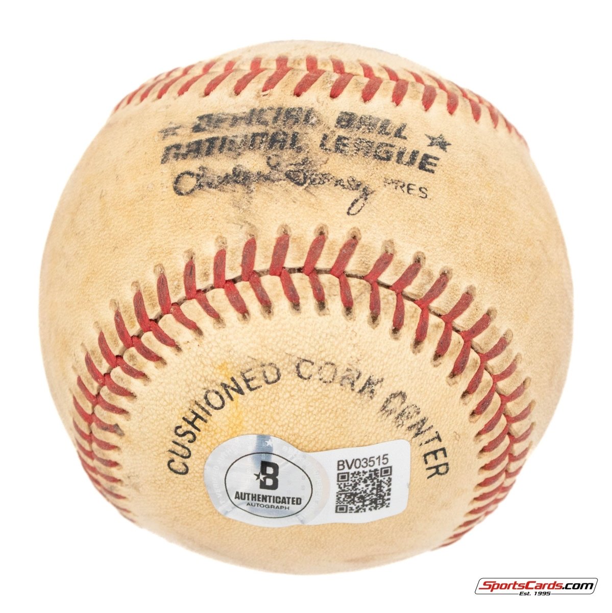 Steve Sax Single Signed Autographed Baseball BAS