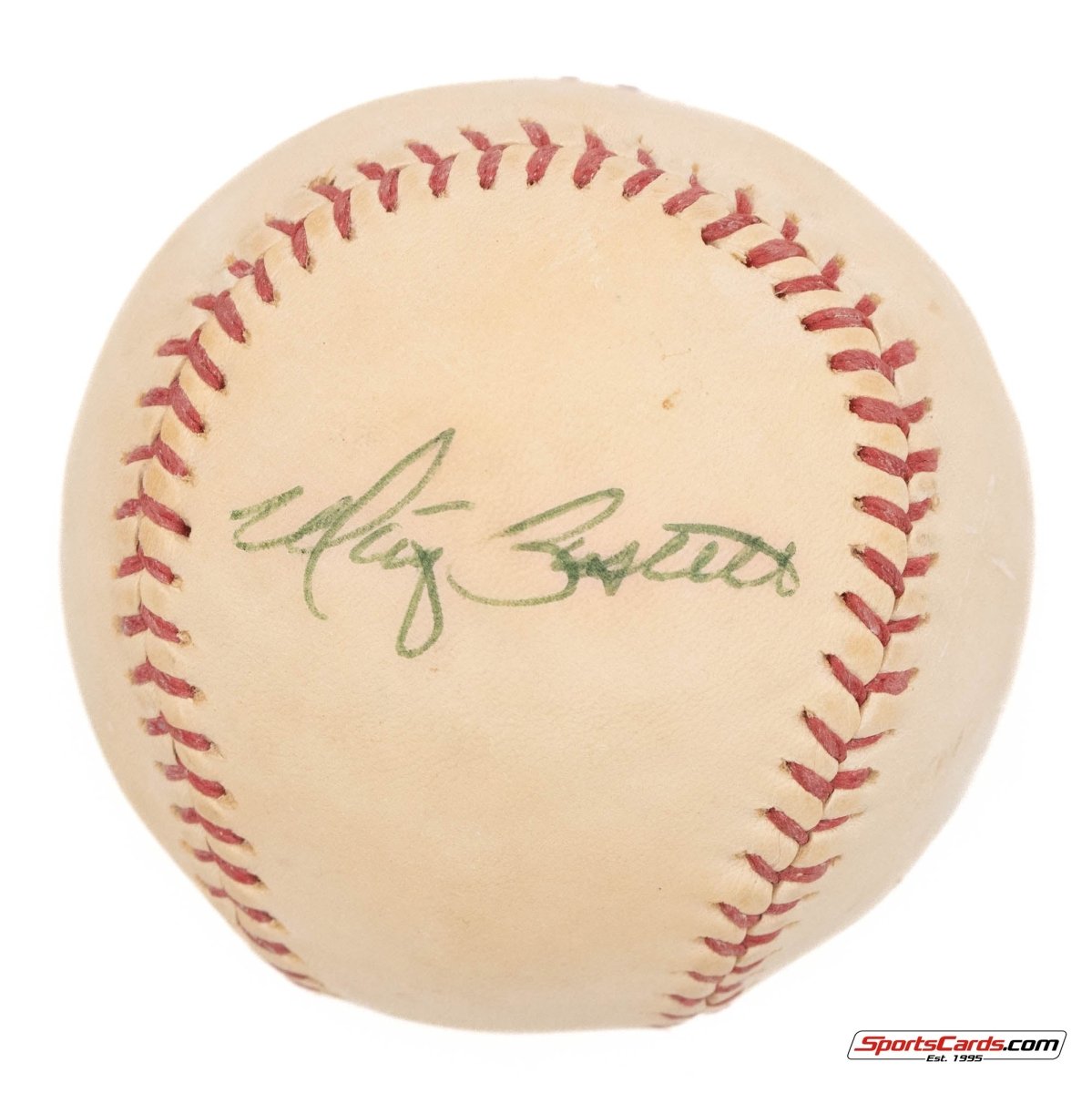 Marty Barrett Single Signed Autographed Baseball BAS