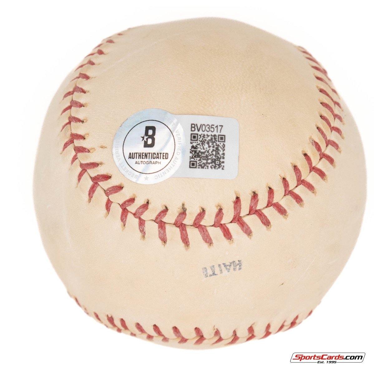 Marty Barrett Single Signed Autographed Baseball BAS