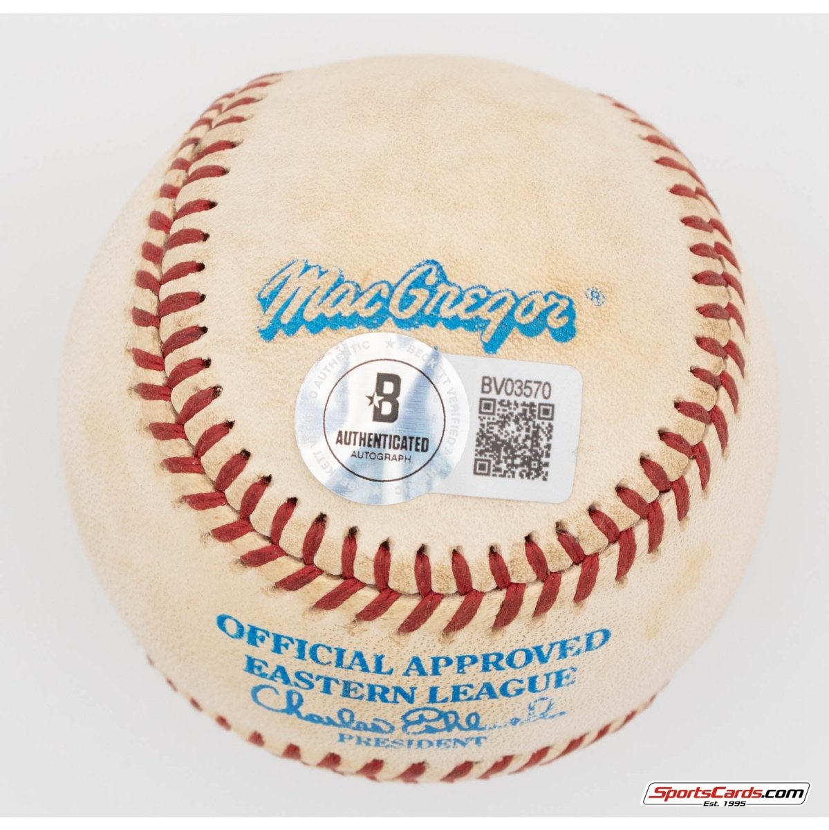 Pair of Bernie Williams and Joe Pepitone Single Signed Autographed Baseballs BAS