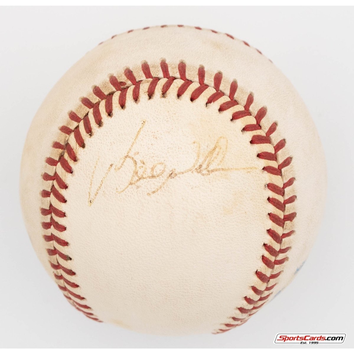 Pair of Bernie Williams and Joe Pepitone Single Signed Autographed Baseballs BAS