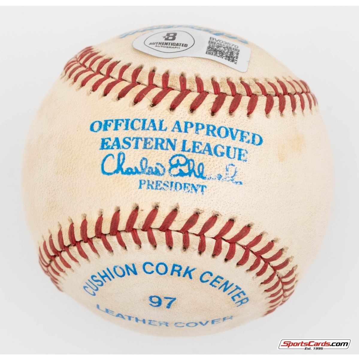 Pair of Bernie Williams and Joe Pepitone Single Signed Autographed Baseballs BAS