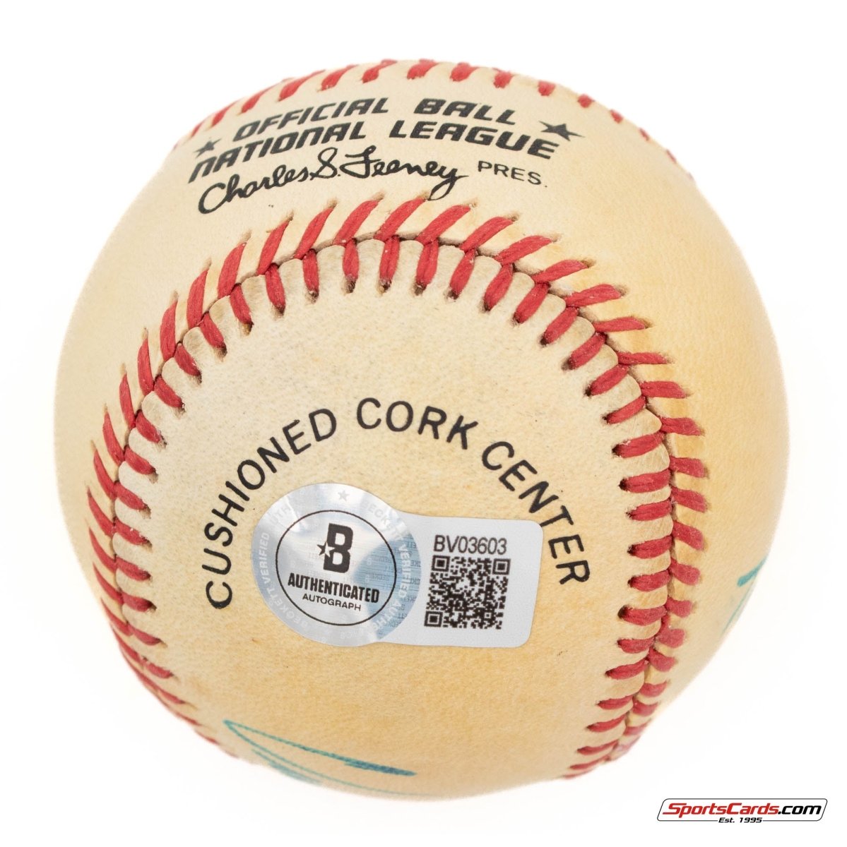 Vince Coleman &quot;1985 Rookie of the Year&quot; Single Signed Autographed Baseball BAS