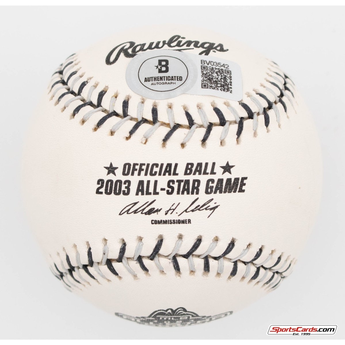 Hank Blalock Single Signed Autographed 2003 All-Star Game Baseball BAS