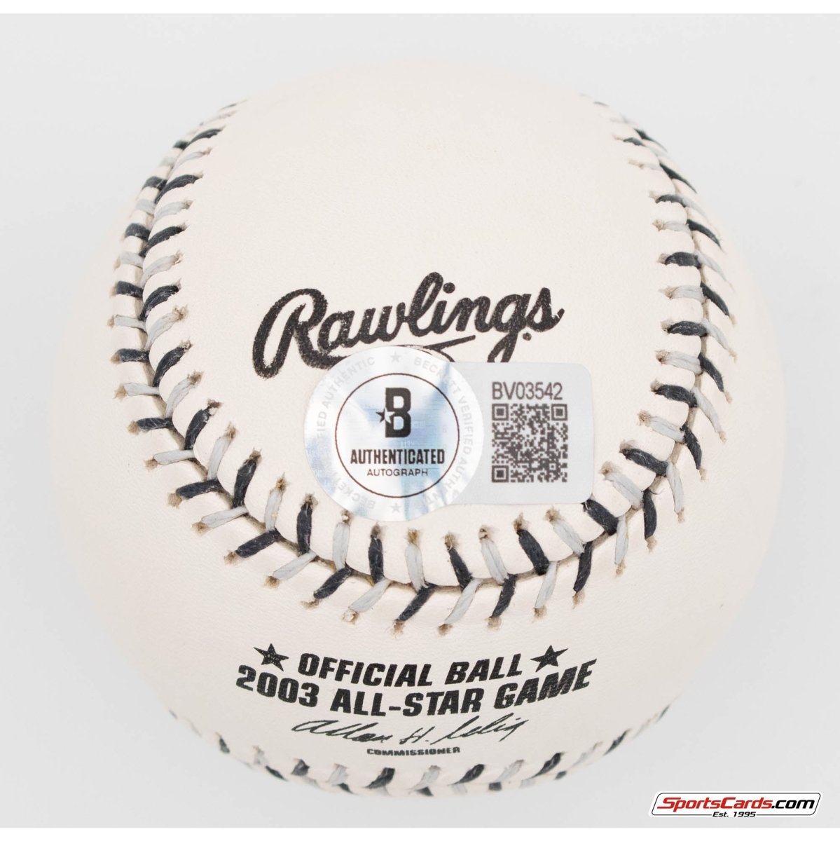 Hank Blalock Single Signed Autographed 2003 All-Star Game Baseball BAS