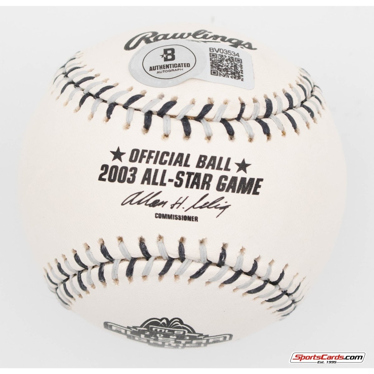 Edgar Martinez Single Signed Autographed 2003 All-Star Game Baseball BAS