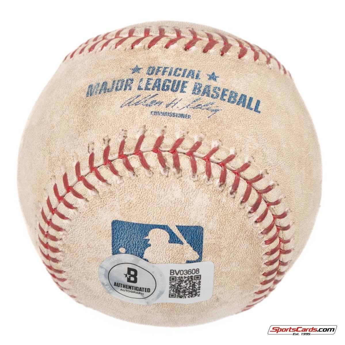 Ervin Santana Single Signed Autographed MLB Game Used Baseball BAS