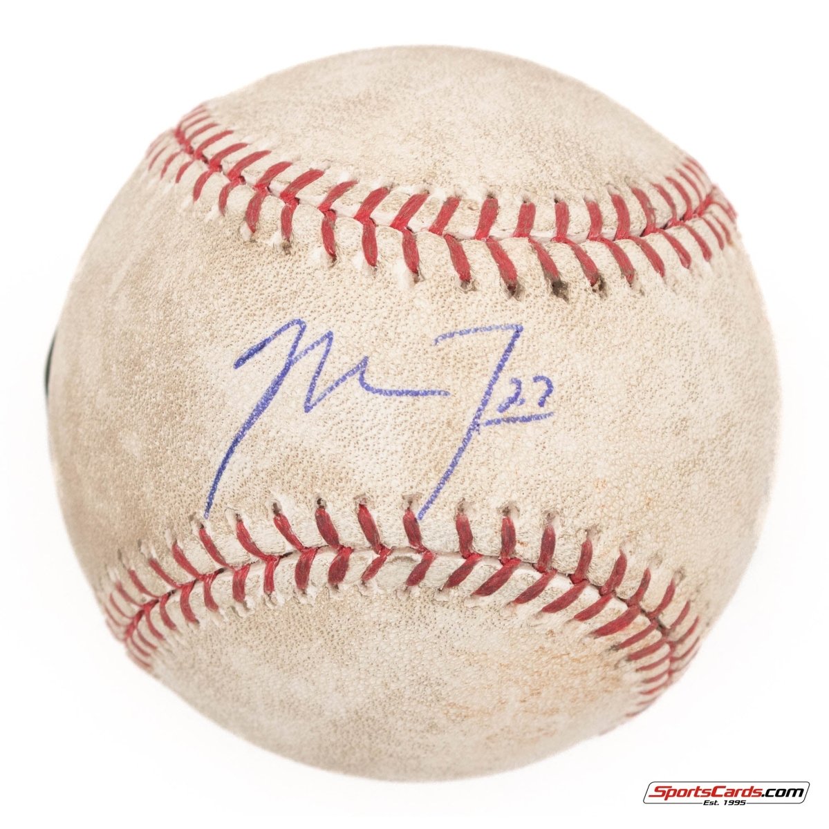 Mike Trout Rookie Era Signed Autographed MLB Game Used Baseball BAS