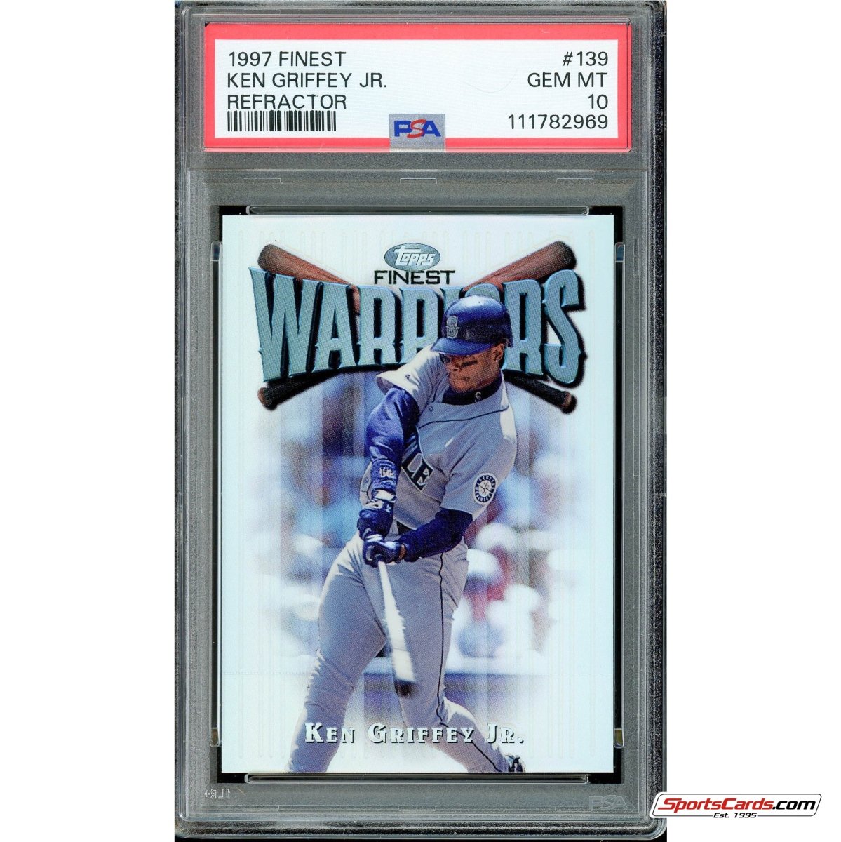 1997 Topps Finest Refractor Ken Griffey Jr. #139 PSA 10 Gem Mint