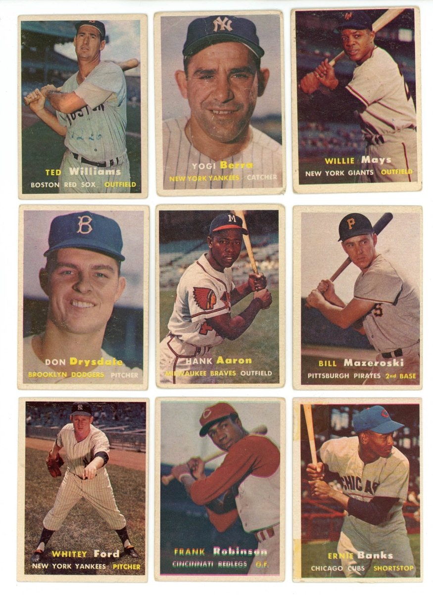1957 TOPPS BASEBALL COMPLETE SET BREAK - 10 CARDS PER BOX! HOFer in every box!