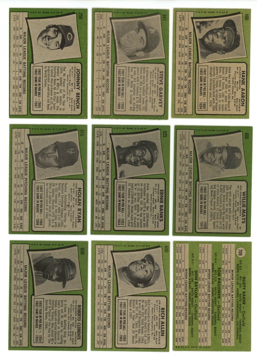 1971 TOPPS BASEBALL COMPLETE SET BREAK - 23 CARDS PER BOX! WITH 2 HOFers AND 3 HIGH NUMBER CARDS!