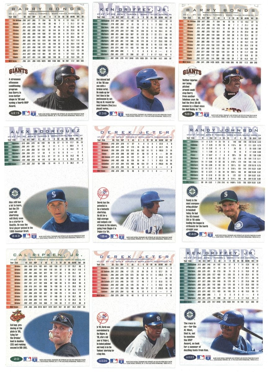 1996 Fleer Baseball Complete Set w/ Update Set