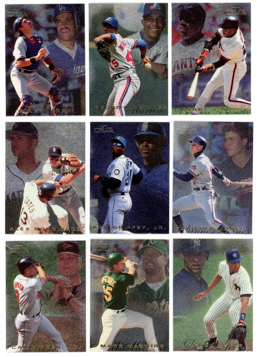 1996 Flair Baseball Complete Set (400 Cards) - Jeter, Bonds, Griffey Jr. & More